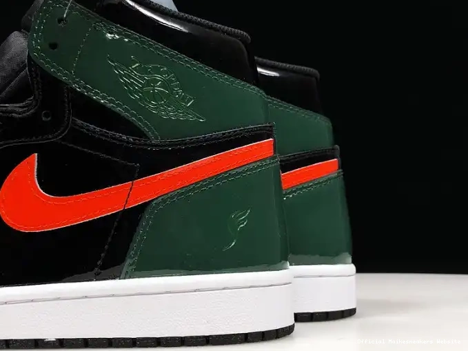 Official Maikesneakers Team Orange-Fir x Jordan AV3905-038 1 High Air SoleFly Retro Black OG 0409